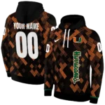 customized-miami-hurricanes-pixel-grid-orange-black-hoodie-best-selling.webp