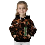 customized-miami-hurricanes-pixel-grid-orange-black-hoodie-best-selling.webp