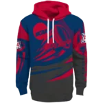 personalized-arizona-wildcats-football-burst-red-gray-hoodie-best-selling.webp
