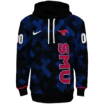 personalized-smu-mustangs-pixel-grid-blue-black-hoodie-best-selling.webp
