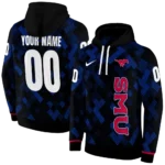 personalized-smu-mustangs-pixel-grid-blue-black-hoodie-best-selling.webp