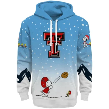 Texas Tech Red Raiders Hoodie - Winter Snoopy