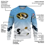 Missouri Tigers Sweater Personalized Winter Football Snoopy Blue White Best Selling