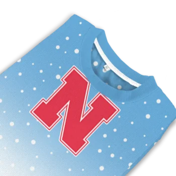 Nebraska Cornhuskers Sweater Custom Winter Football Snoopy Blue White Top Rated