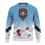 New Mexico Lobos Sweater Personalized Winter Football Snoopy Blue White Best Selling