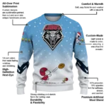 New Mexico Lobos Sweater Personalized Winter Football Snoopy Blue White Best Selling