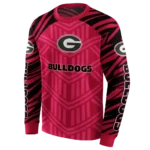 custom-georgia-bulldogs-chevron-stripe-red-hoodie-best-selling.webp