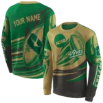 customized-charlotte-49ers-football-burst-green-gray-hoodie-best-selling.webp