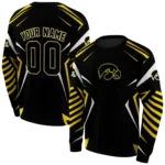 customized-iowa-hawkeyes-spider-armor-black-hoodie-best-selling.webp