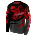 customized-jacksonville-state-gamecocks-football-burst-red-gray-hoodie-best-selling.webp