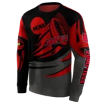 customized-louisville-cardinals-football-burst-red-gray-hoodie-best-selling.webp