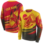 customized-maryland-terrapins-football-burst-red-gray-hoodie-best-selling.webp