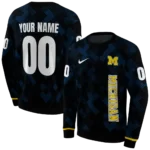 customized-michigan-wolverines-pixel-grid-blue-black-hoodie-best-selling.webp