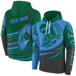 customized-tulane-green-wave-football-burst-green-gray-hoodie-best-selling.webp