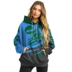 customized-tulane-green-wave-football-burst-green-gray-hoodie-best-selling.webp