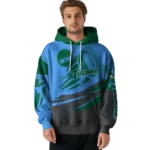 customized-tulane-green-wave-football-burst-green-gray-hoodie-best-selling.webp