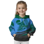 customized-tulane-green-wave-football-burst-green-gray-hoodie-best-selling.webp