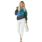 customized-tulane-green-wave-football-burst-green-gray-hoodie-best-selling.webp