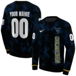 customized-west-virginia-mountaineers-pixel-grid-blue-black-hoodie-best-selling.webp