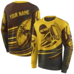 customized-wyoming-cowboys-football-burst-brown-gray-hoodie-best-selling.webp