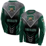 ohio-bobcats-armored-chevron-green-black-hoodie-best-selling.webp
