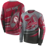 personalized-alabama-crimson-tide-football-burst-crimson-gray-hoodie-best-selling.webp