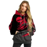 personalized-cincinnati-bearcats-football-burst-red-gray-hoodie-best-selling.webp