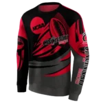 personalized-cincinnati-bearcats-football-burst-red-gray-hoodie-best-selling.webp