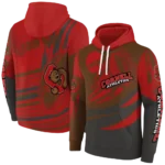 personalized-cornell-big-red-football-burst-red-gray-hoodie-best-selling.webp