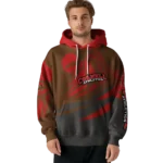 personalized-cornell-big-red-football-burst-red-gray-hoodie-best-selling.webp