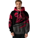 personalized-georgia-bulldogs-football-burst-red-gray-hoodie-best-selling.webp