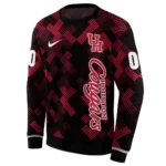 personalized-houston-cougars-pixel-grid-red-black-hoodie-best-selling.webp