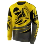 personalized-iowa-hawkeyes-football-burst-black-gray-hoodie-best-selling.webp