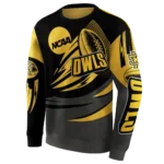 personalized-kennesaw-state-owls-football-burst-gold-gray-hoodie-best-selling.webp