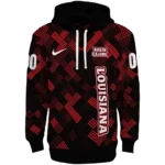 personalized-louisiana-ragin-cajuns-pixel-grid-red-black-hoodie-best-selling.webp