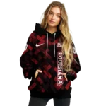 personalized-louisiana-ragin-cajuns-pixel-grid-red-black-hoodie-best-selling.webp