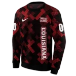 personalized-louisiana-ragin-cajuns-pixel-grid-red-black-hoodie-best-selling.webp