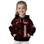 personalized-louisiana-ragin-cajuns-pixel-grid-red-black-hoodie-best-selling.webp