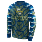 personalized-marquette-golden-eagles-arrow-stripes-blue-hoodie-best-selling.webp