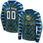 personalized-marquette-golden-eagles-arrow-stripes-blue-hoodie-best-selling.webp