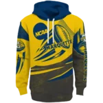 personalized-marquette-golden-eagles-football-burst-blue-gray-hoodie-best-selling.webp