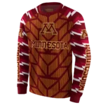 personalized-minnesota-golden-gophers-arrow-stripes-maroon-hoodie-best-selling.webp