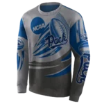 personalized-nevada-wolf-pack-football-burst-blue-gray-hoodie-best-selling.webp
