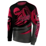 personalized-northern-illinois-huskies-football-burst-red-gray-hoodie-best-selling.webp