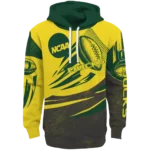 personalized-oregon-ducks-football-burst-green-gray-hoodie-best-selling.webp