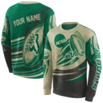personalized-south-florida-bulls-football-burst-green-gray-hoodie-best-selling.webp