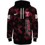 personalized-temple-owls-pixel-grid-red-black-hoodie-best-selling.webp