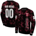 personalized-temple-owls-pixel-grid-red-black-hoodie-best-selling.webp