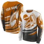 personalized-texas-longhorns-football-burst-orange-gray-hoodie-best-selling.webp