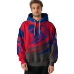 personalized-tulsa-golden-hurricane-football-burst-blue-gray-hoodie-best-selling.webp